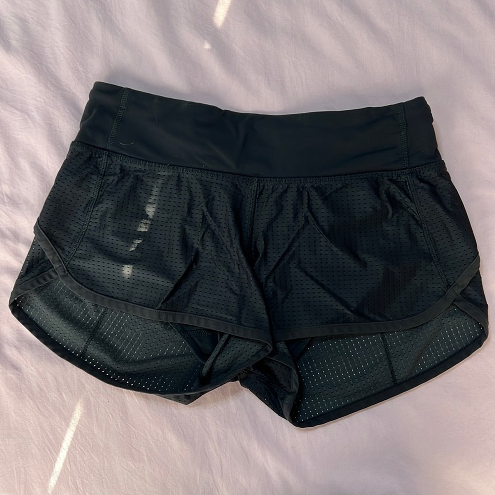 Black Lululemon shorts, size 4